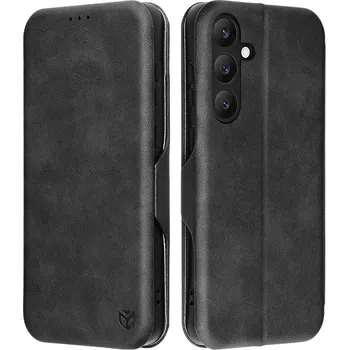 Pouzdro na mobilní telefon Techsuit Safe Wallet Plus pro Samsung Galaxy S25 FE černá