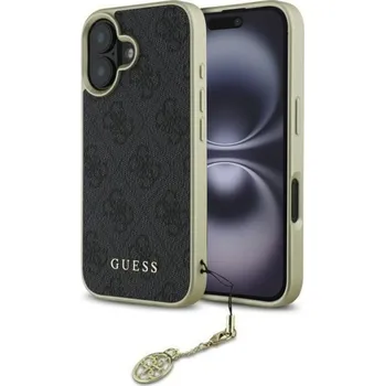 Pouzdro na mobilní telefon Guess Hardcase 4G Charms Collection iPhone 16 Plus černá