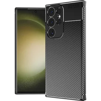Pouzdro na mobilní telefon Techsuit CarbonFiber Samsung Galaxy S23 Ultra Black