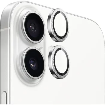 Blueo Diamond Lens Glass iPhone 16 iPhone 16 Plus Stříbrný Diamond