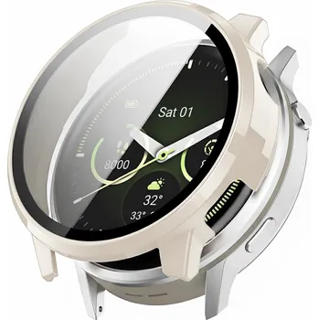 Příslušenství k chytrým hodinkám Techsuit Defense360 Pro s ochranným sklem Garmin Venu 4 45mm béžová