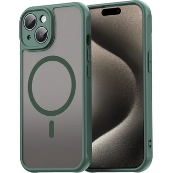 Pouzdro na mobilní telefon Techsuit HaloFrost II MagSafe pro iPhone 15 zelená