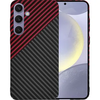 Pouzdro na mobilní telefon Techsuit FiberShell kryt Samsung Galaxy S24 Plus Red Vortex
