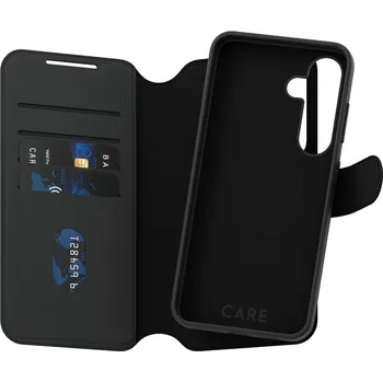Pouzdro na mobilní telefon Pouzdro PanzerGlass CARE Feature Case Tango Two-in-One Wallet Samsung Galaxy S25 černé