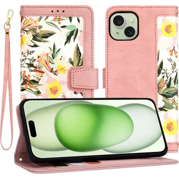 Pouzdro na mobilní telefon Techsuit FlipCraft iPhone 15 Plus Sweetheart Pink