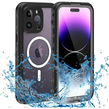 Pouzdro na mobilní telefon ShellBox Vodotěsné pouzdro IP68 iPhone 14 Pro Max Black