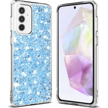 Pouzdro na mobilní telefon Techsuit Třpytivý Modrý Samsung Galaxy A35 5G