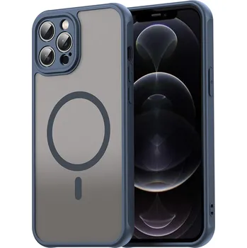 Pouzdro na mobilní telefon Pouzdro Techsuit HaloFrost II MagSafe iPhone 12 Pro Max námořnická modrá