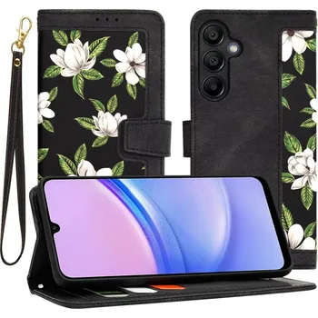 Pouzdro na mobilní telefon Techsuit FlipCraft Samsung Galaxy A15 4G 5G Květy úsvitu