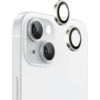 Blueo Original Metal Frame Lens Protector pro iPhone 15/15 Plus žlutý