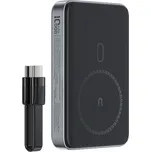 Acefast Magnetic Wireless Power Bank M10-10000 s kabelem Type-C černá