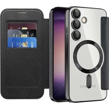 Pouzdro na mobilní telefon Pouzdro na knihu Techsuit SmartMag pro Samsung Galaxy S23 Plus černé