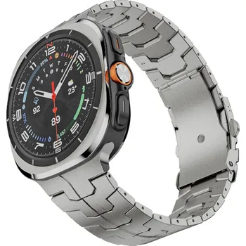 Řemínek na hodinky Techsuit řemínek Samsung Galaxy Watch Ultra 47mm Ultra 2 titanový