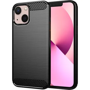 Pouzdro na mobilní telefon Techsuit Carbon Silicone iPhone 13 Černá