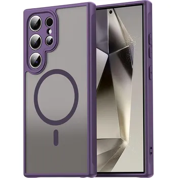 Pouzdro na mobilní telefon Techsuit HaloFrost II MagSafe pro Samsung Galaxy S24 Ultra fialová