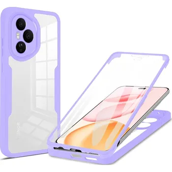 Pouzdro na mobilní telefon Techsuit ColorVerse 360 Series + Ochranné sklo Honor 400 Pro Fialová
