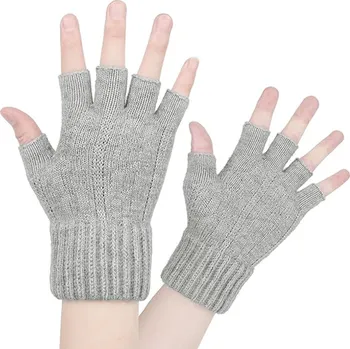 Rukavice Rukavice Techsuit ST0014 z alpaka vlny bezprsté velikost 17cm světle šedé