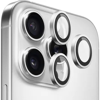 Blueo Original Metal Frame chránič čočky iPhone 14 Pro/Pro Max stříbrný
