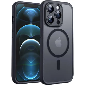 Pouzdro na mobilní telefon Techsuit PureFrost MagSafe pro iPhone 12 Pro Max v matné černé