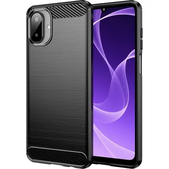 Pouzdro na mobilní telefon Techsuit Carbon Silicone pro Samsung Galaxy A07 4G černý