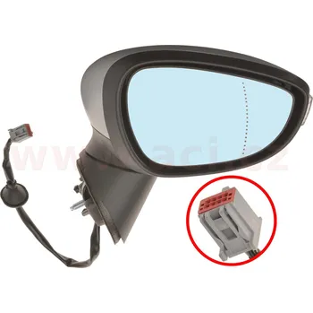 Auto zrcátko Vnější zpětné zrcátko VAN WEZEL 1801808