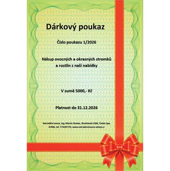 Dárkový potravinový koš Dárkový poukaz za 5000 Kč na nákup zboží platný v roce 2026