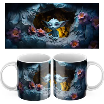 Keramický Hrníček Alien Lumix - Červená