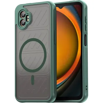 Pouzdro na mobilní telefon Techsuit HaloFrost II MagSafe pro Samsung Galaxy Xcover7 Pro zelený