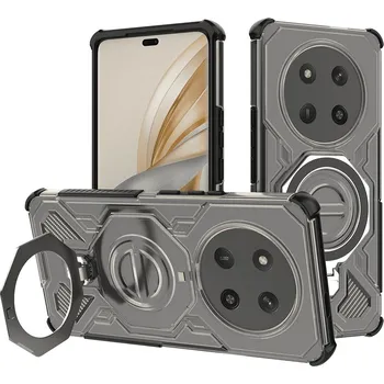 Pouzdro na mobilní telefon Ochranný kryt Techsuit Carbon Shield PRO pro Honor Magic7 Lite X9c kouřově černý