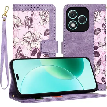 Pouzdro na mobilní telefon Techsuit FlipCraft Honor 400 Lite Tajemná fialová