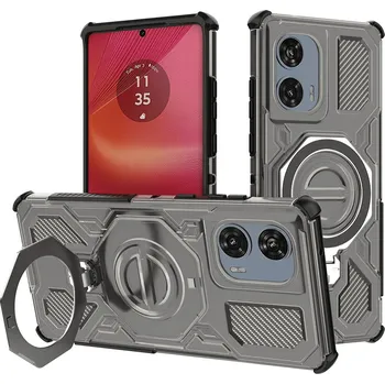 Pouzdro na mobilní telefon Pouzdro Techsuit Carbon Shield PRO pro Motorola Edge 50 Fusion kouřově černé