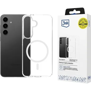 Pouzdro na mobilní telefon 3mk Armor MagCase Samsung Galaxy S25 S24 Průhledný