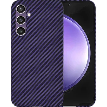 Pouzdro na mobilní telefon Techsuit Karbonový kryt Samsung Galaxy S23 FE Fialový