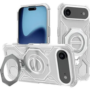Pouzdro na mobilní telefon Techsuit Carbon Shield PRO pro iPhone 17 Air bílá průhledná