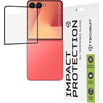 Ochranné sklo na displej Samsung Galaxy Z Flip7 černé Techsuit 111D
