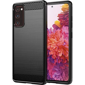 Pouzdro na mobilní telefon TechSuit Carbon Silicone Samsung Galaxy S20 FE 4G S20 FE 5G Černá