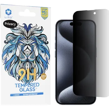 Lito 2.5D Klasické sklo iPhone 15 Pro Privátní