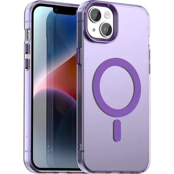 Pouzdro na mobilní telefon Techsuit CandyCase MagSafe pro iPhone 14 fialová
