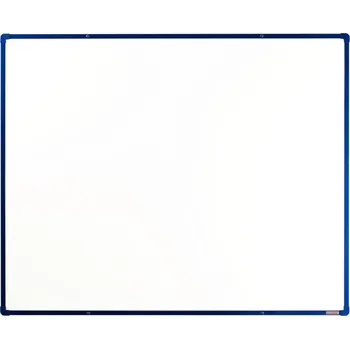 Bílé magnetické tabule boardOK 150 x 120 cm barva rámu: modrá