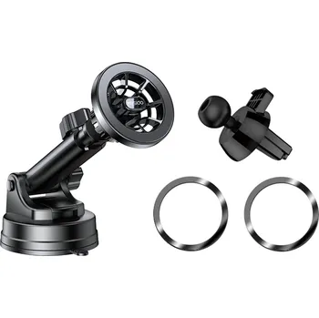 Yesido Držák do auta C158 na sklo palubní desku mřížku černý