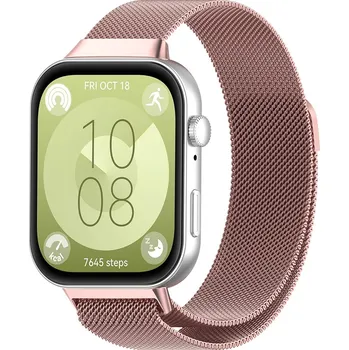 Řemínek na hodinky Řemínek Techsuit W009 pro Huawei Watch Fit 3 4 4 Pro růžový