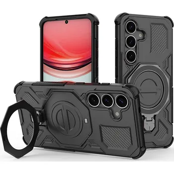 Pouzdro na mobilní telefon Pouzdro Techsuit Carbon Shield PRO pro Samsung Galaxy S25 Plus černé