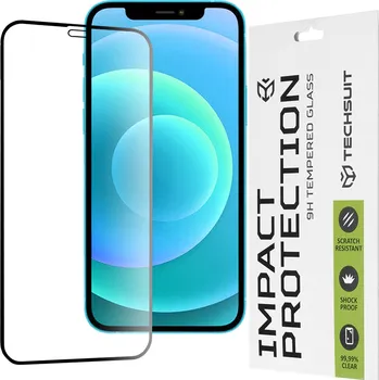 Techsuit 111D Celoplošné lepení sklo iPhone 12 iPhone 12 Pro Černé