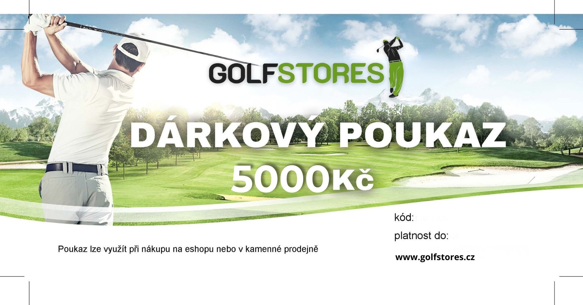 Dárkový voucher v hodnotě 5000 Kč