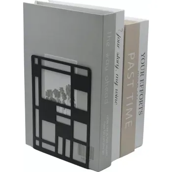 Zarážka na knihu Zarážky na knihy černé, varianta čtverce 1 pár (KNZ4)