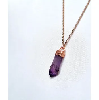 Drahý kámen Ametyst s fantomy - přírodní krystal z lokality Brandberg - šperk ŠPERKY S PŘÍRODNÍMI KRYSTALY