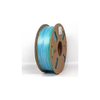 Filament Gembird PLA, 1,75mm, 1kg, silk rainbow, modrá/zelená, 3DP-PLA-SK-01-BG