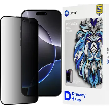 Lito D+ Pro Privacy pro iPhone 16 Pro Max černá
