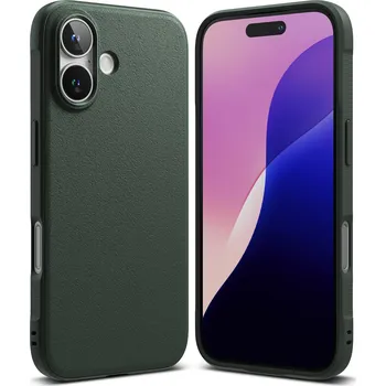 Pouzdro na mobilní telefon Ringke Onyx pouzdro iPhone 16 tmavě zelené