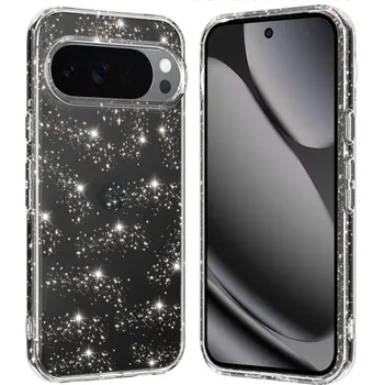 Pouzdro na mobilní telefon Techsuit SparkleSkin Series Google Pixel 10 Pro XL průhledný obal